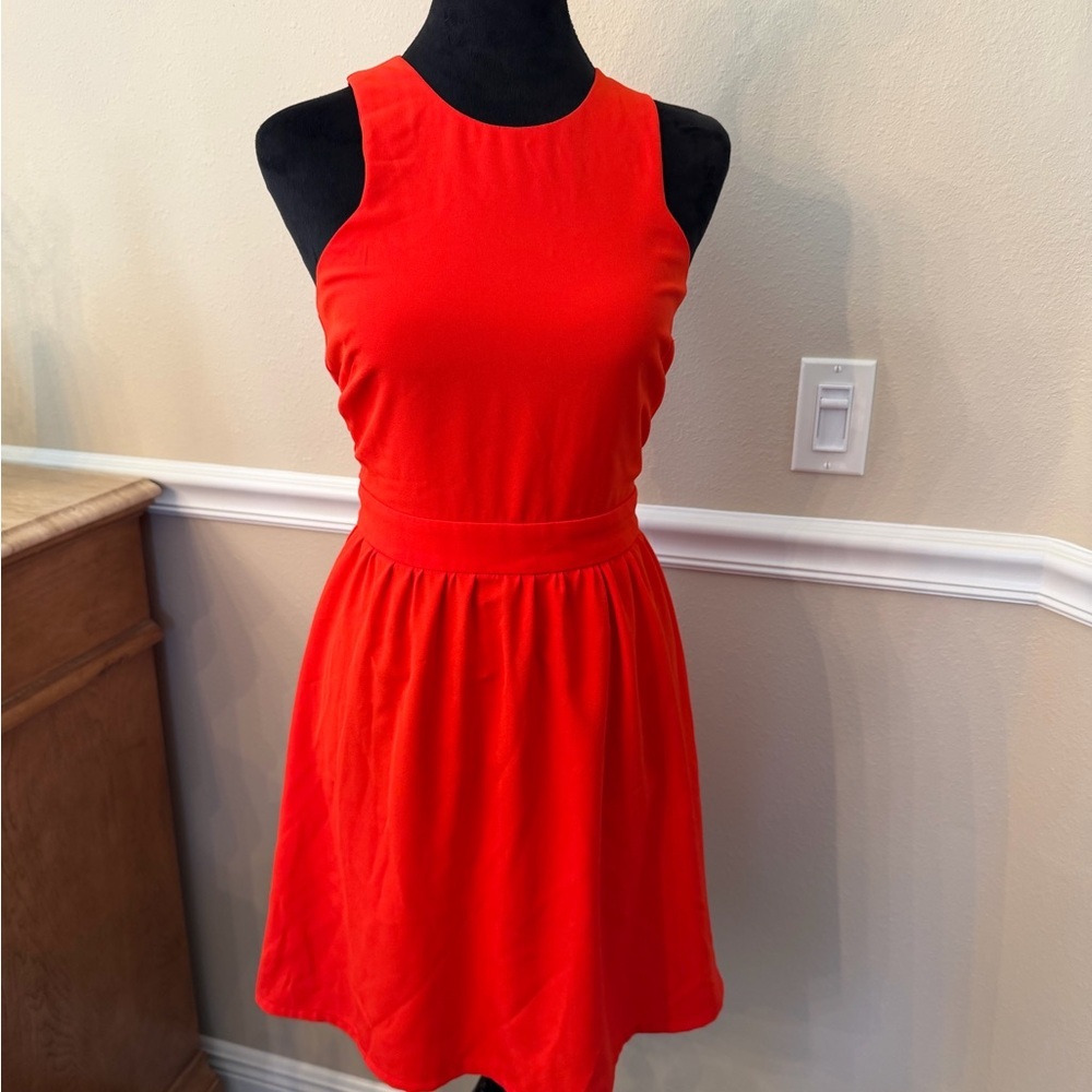 Charles Henry Women’s Sleeveless Vibrant Red Mini Dress XS
